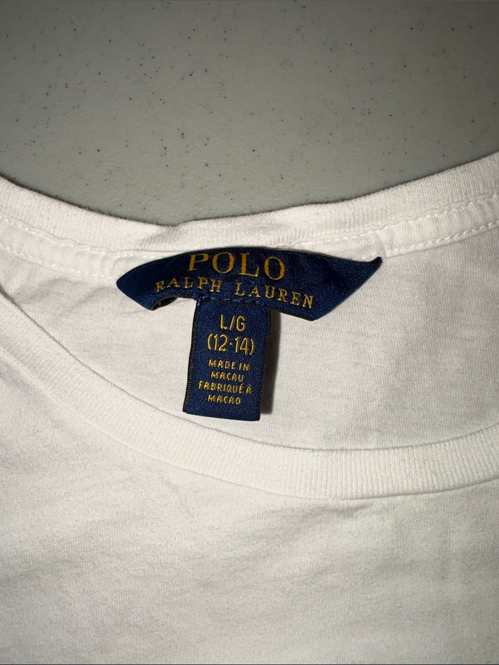 Polo Ralph Lauren Kids Large White Bear Tee - Picture 3 of 4